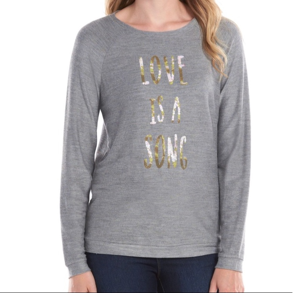 NWT LC Lauren Conrad Graphic Sweatshirt Size S, Size M